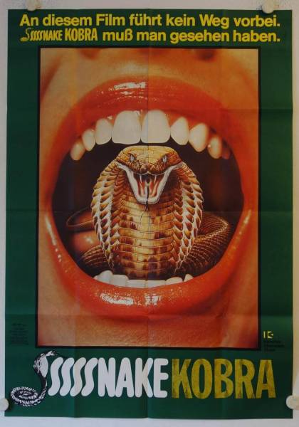 Sssssss original release german double-panel movie poster